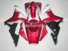 100% de montagem. Free Injeção Personalizada Moldagem Fairing Kit para Yamaha R1 2002 2003 Red White Black Feeterias YZF R1 02 03 GF25