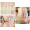 Rund Lace High Density Princess Bed Nets Gardin Dome Princess Queen Canopy Mosquito Nets Hot Sale