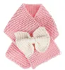 4 color kids Warm Scarf Baby Girls Bow Shawl Ring Wraps Scarves Neck Knit Scarves Neck Ring