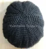 6mm Afro Kinky Curly Full Lace Unit Indian Virgin Human Hair Wave Curl Mens Wig Toupee for Black Men Express Delivery1080483
