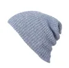 Berretto largo da donna da uomo lavorato a maglia berretto invernale oversize caldo da sci berretto lavorato a maglia all'uncinetto chic slouchy con teschio DA038