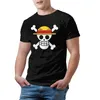 Męskie koszulki Luffy T Shirt One Piece Logo Koszulka Krótki Rękaw Oversized Tee Funny Man Casual Tshirt1