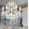 Art deco candelabro Mixed Branco Cor E14 LED Sala Vela Lâmpadas de luxo acrílico cristal Iluminação frete grátis