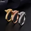 Donia Sieraden Luxe Ring overdreven Europese en Amerikaanse mode nagels koperen micro-ingelegd zirkoon creatieve designer geschenken