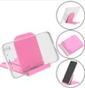 100PCs Universal Folding Table-mobiltelefonstöd Plasthållare Skrivbordsstativ för telefonen Smartphone Tablet Support Telefonhållare