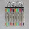 100pcs balmumu dabber alet dab araçları silikon ucu ve tüpler sigara konsantre dabbers ego ücretsiz dhl