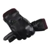 Luvas Moda-Homens da motocicleta TouchScreen Windproof Inverno Quente Macio grosso luxo velo Luvas Forro Conforto Mittens de condução