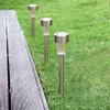 12pcs/Lot Solar panel LED Spike Spot Light Spotlight Landscape Garden Yard Path Lawn Solar Lamps Outdoor Grounding Sun Light