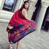 Summer cotton and linen national wind travel scarf holiday sun block scarf air conditioning large shawl female beach towel8682021