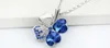 2020 925 Silver Necklace Jewelry Real Austria Crystal Sweet Style Four Leaf Clover Pendant Necklace Jewelry For Women Wedding Gift 5 Colors