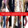 400 estilos mangas cheias tatuagens temporárias 3d à prova d'água tatuagem adesivo arte corporal braço adesivos 48*17 cm