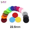 100 pcs / lote Aromatherapy Colorful Felt Almofadas 22.5mm apto para 30mm Essential Difusor de óleo Medidor de perfume Medalhão flutuante LSPA01