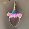 Novo popular Amazon fba armazém acessórios do bebê criativo de alta qualidade bonito atacado personalizado unicorn headband acessórios para o cabelo do bebê