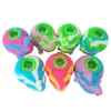 Elephant Silicone Bubbler Roken Bong 4.5 "Unieke Draagbare Reizen Dier Droog Kruid Bloem Tabak Dabbing Oil Water Pijpen met Glazen Kom