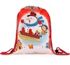 Backpack borse per la borse di natale Regalo di avvolgimento della stampa 3D Santa Goody Treat Sort Sports Cashing Decorazioni per feste Personalizza il logo