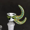 14mm unique Bowl pièce mâle Heady bols en verre avec poignée fumeurs Bong bols pour pipe à eau Dab Rigs Tabac Outils fumée Accessoires XL-SA05