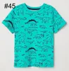 74 Styles Girl Boy Kids Design Clothing T Shirt 100 bawełniane zwierzęta z krótkim rękawem kwiaty