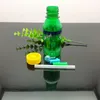 Pipa in vetro, narghilè, acqua, mini accessori portatili per bottiglie d'acqua in plastica