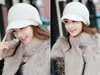 Mélanger 8 couleurs élégant chaud en hiver femmes chapeaux tricotés mélange bonnet de fourrure de lapin automne hiver dames femme mode béret chapeau