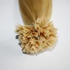 Italien lim professionell salong med keratin fusion prebond v spets hårförlängningar 0,5 g/sträng 25strand/pack 8pack/parti