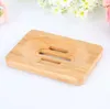 300pcs Natural Wooden Bamboo Soap Dish Wood Soap-Tray Holder Storage Soap-Plate Rack Box Container for Bath Shower Plate Bathroom SN1642