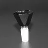 Schwarze Glasbongköpfe für Wasserpfeifen, Polygon-Diamant-Stecker, 14,4 mm und 18,8 mm, Gelenkkopf für Bongs, Wasserpfeifen, Bohrinseln