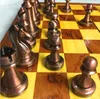 Pièce d'échecs en métal en alliage de Zinc, échiquier pliant en bois fait à la main, exquis et facile à transporter, jeu d'échecs familial 3256457