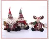 Christmas Doll Toys Santa Claus Snowman Elk xmas Tree Hanging Ornament Decoration for Home Party Gifts LXL348-A