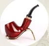 Pipe en bois de santal rouge, pipe faite à la main en séquoia, noyau de filtre de 9 mm, vente en gros de raccords de tabac