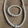 Élégant colliers de perles Bracelets boucles d'oreilles 3 pièces ensembles bijoux pour femmes fille fête Club mariage accessoires de mode