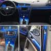 Wewnętrzne sportowe naklejki ochronne z włókna węglowego FIBRA Auto Stylizacja samochodowa dla VW Volkswagen Golf 7 Mk7 GTI Akcesoria 2835