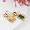 3 couleurs mignon dessin animé insecte coléoptère perle goutte boucles d'oreilles bijoux de vacances d'été pour les femmes