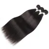 3 Bundels Met 4X4 Vetersluiting Kleur 2 4 Donkerbruin Zijdeachtig Steil Haar Bundels Raw Virgin Indian braziliaanse Peruaanse Human Hair Extensions