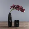 Vase abstrait en céramique minimaliste, noir et blanc, visage humain, salle d'exposition créative, décoratif en forme de tête de Figue, Vase3691273