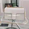 Classic Retro Box Bags Thick Chain Shoulder Bag Genuine Leather Lady Messenger Bags Love Heart Chain Crossbody Handbag Purse