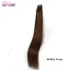 High Quality Invisible Skin Weft Tape In Hair Extension 100% Remy Human Hair Double Drawn Factory Direct 12 To 24Inch