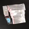 100 pçs / lote claro self adesivo saco de plástico bolsa de bolsa de pacote de embalagem OPP Bags Hang Hole