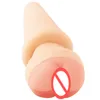 2in1 Butt Plug + Masturbators Gerçekçi Anal Seks Kanal Büyük Anal Boncuk Fiş Anal Seks Oyuncakları Kadın Erkek B2-1-121