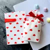 10 stücke Herz Runde Dot Kordelzug Taschen Bogen-knoten Kunststoff Verpackung Tasche Mini Geschenk Tasche Süßigkeiten Back Paket Liefert großhandel