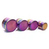 Regenboogkleur tabak kruidmolendiameter 40 mm 50 mm 55 mm 63 mm 4 lagen zink legering rookaccessoires tabakslijsten 5915b-18b