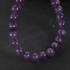2020 Handgjorda ädelsten Halvädelsten 8 mm runda pärlor Stretcharmband för kvinnor Män Naturlig ametist Armband Smycken Partihandel