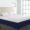 Free Shipping!! Hot Sale Hotel Home Bed Skirt 8 Colors Microfiber Fabric Solid Dust Ruffle King/Queen/Full/Twin Size Bed Cover