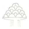 Diadèmes de mariée avec strass bijoux de mariée bijoux filles filles fêtes de fête anniversaire performance pageant cristal couronnes accessoires de mariage BW-ZH038