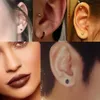 10 sztuk Ball Titanium Ze Stali Nierdzewnej Labret Lip Stud Cin Brwi Nos Stud Ring Bar Tragus Piercing Body Biżuteria