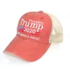 Trump 2020 Baseball Caps Designer Keep America Great Letter Hats broderade tvättade tygboll Cap Outdoor Travel Hat Sun Visor YP7283