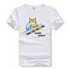 Футболка Teewining Keyboard Cat Футболка It Crowd Roy Мужчины Женщины Футболка Уличная футболка Piano Cat Game Over J1906123099835