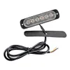 1pc 12-24v 6 LED Slanke Flash Lichtbar Auto Auto Voertuig Lichtgevende Diode Nood Waarschuwing Strobe Lamp voor vrachtwagen Motorfiets