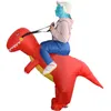 할로윈 테마 의상 장난감 성능 의류 파티 인형 옷 코스프레 재미 풍선 공룡 티라노 사우루스 렉스 무료