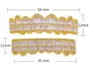 힙합 골드 치아 그릴 즈 상단 하단 그릴 치과 입 펑크 치아 모자 코스프레 파티 치아 랩퍼 쥬얼리