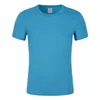 Neues maßgeschneidertes T-Shirt aus 100 % Baumwolle, unbedruckt, einfarbig, Unisex, 50 Stück/Los, gemischte Farben